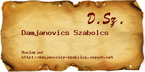 Damjanovics Szabolcs névjegykártya